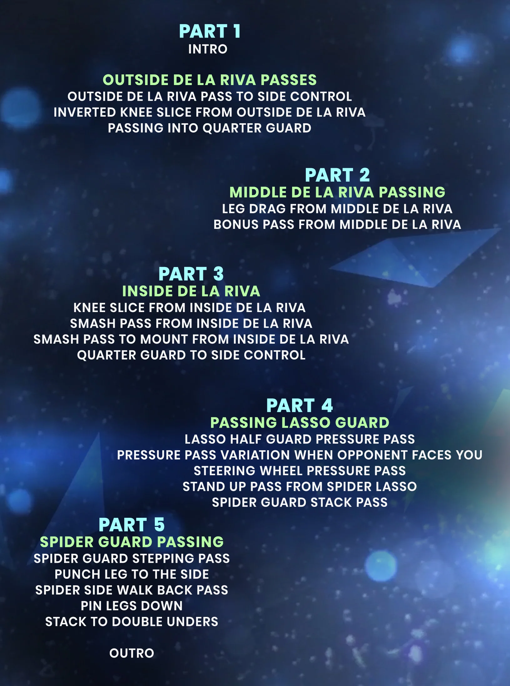 0 To 100 Open Guard Passing: De La riva - Lasso - Spider by Felipe Pena Preguica - Image 2
