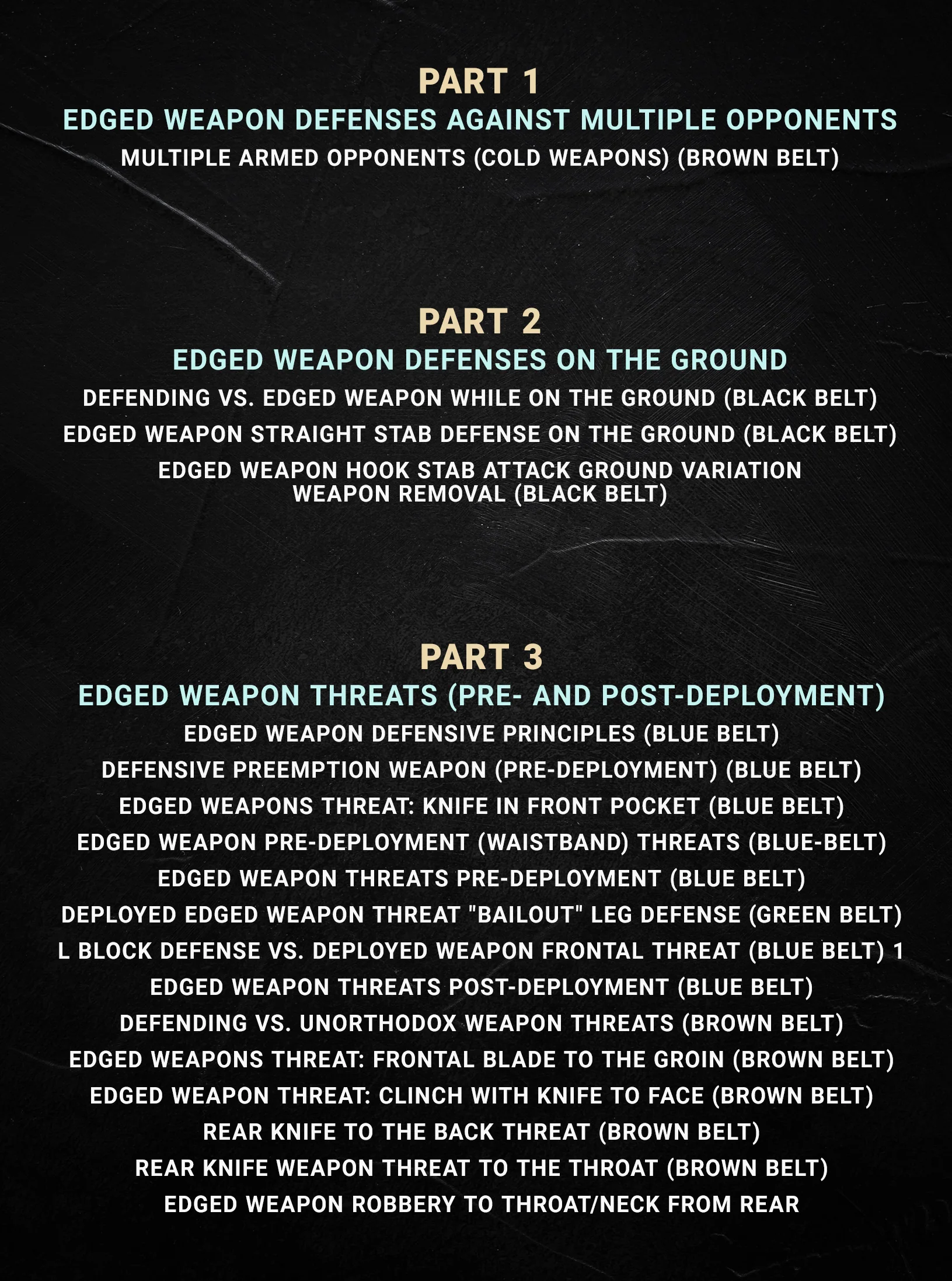 Edged Weapon Defense and Control Holds by David Kahn - Image 4