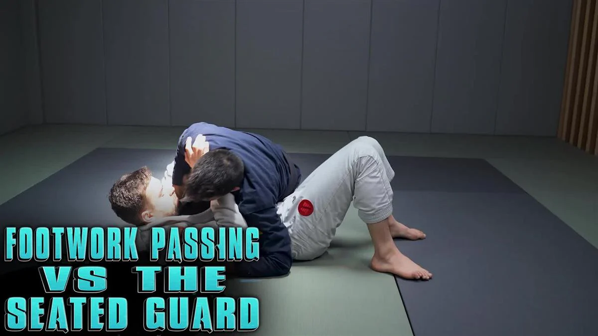 Footwork Passing vs The seated Guard by Isaac Doederlein - Image 3
