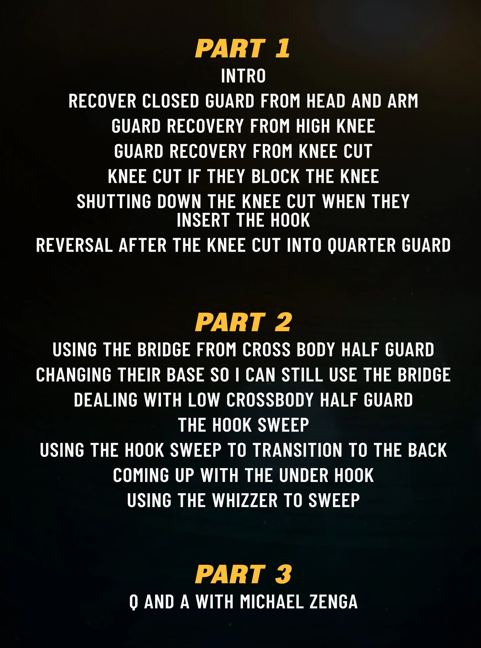 Half Guard Retention and Sweeps: Half Guard Bottom by Professor Henry Akins - Image 2