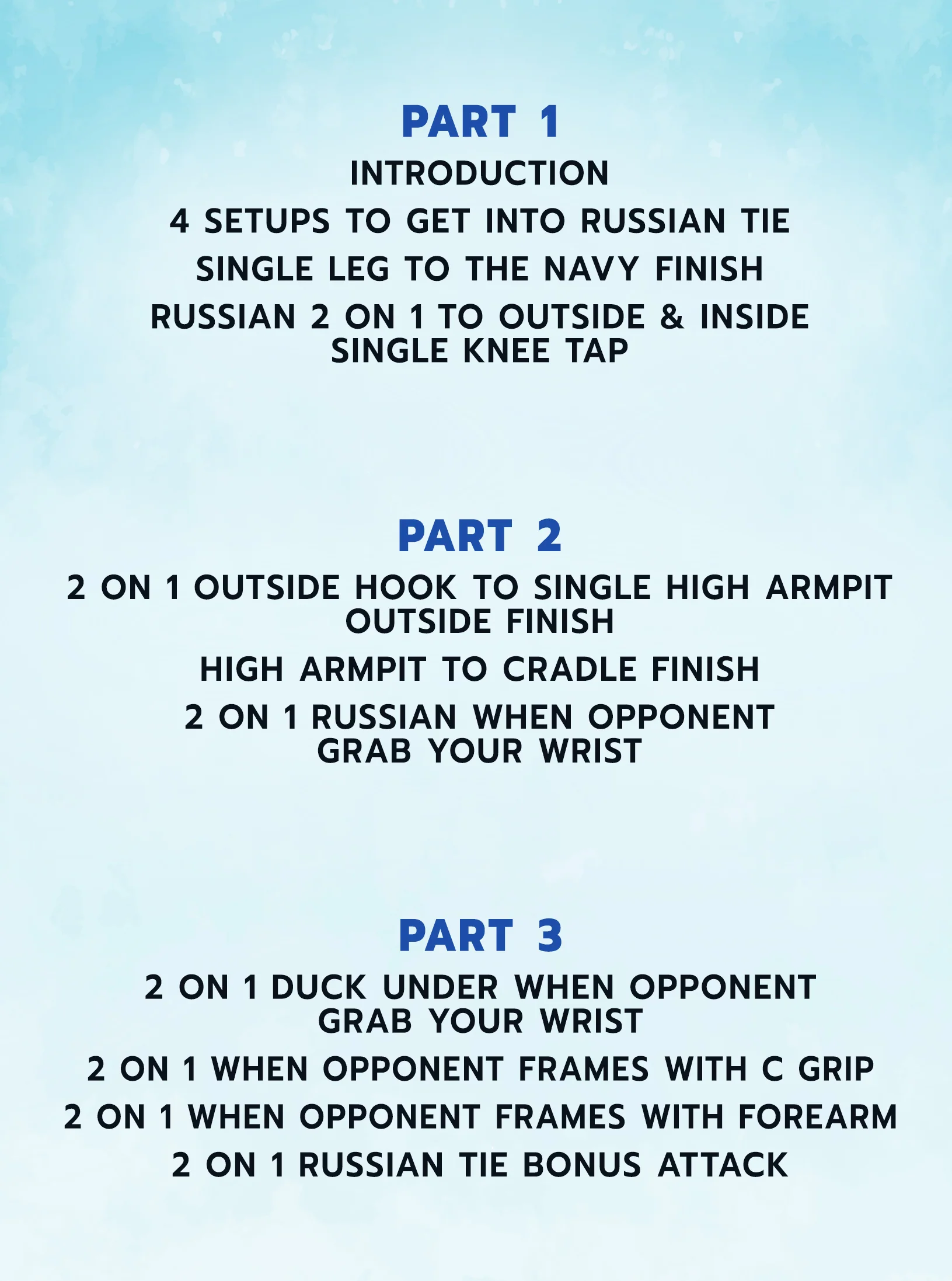The BJJ Russian Tie Takedown System by Fred Leavy - Image 2