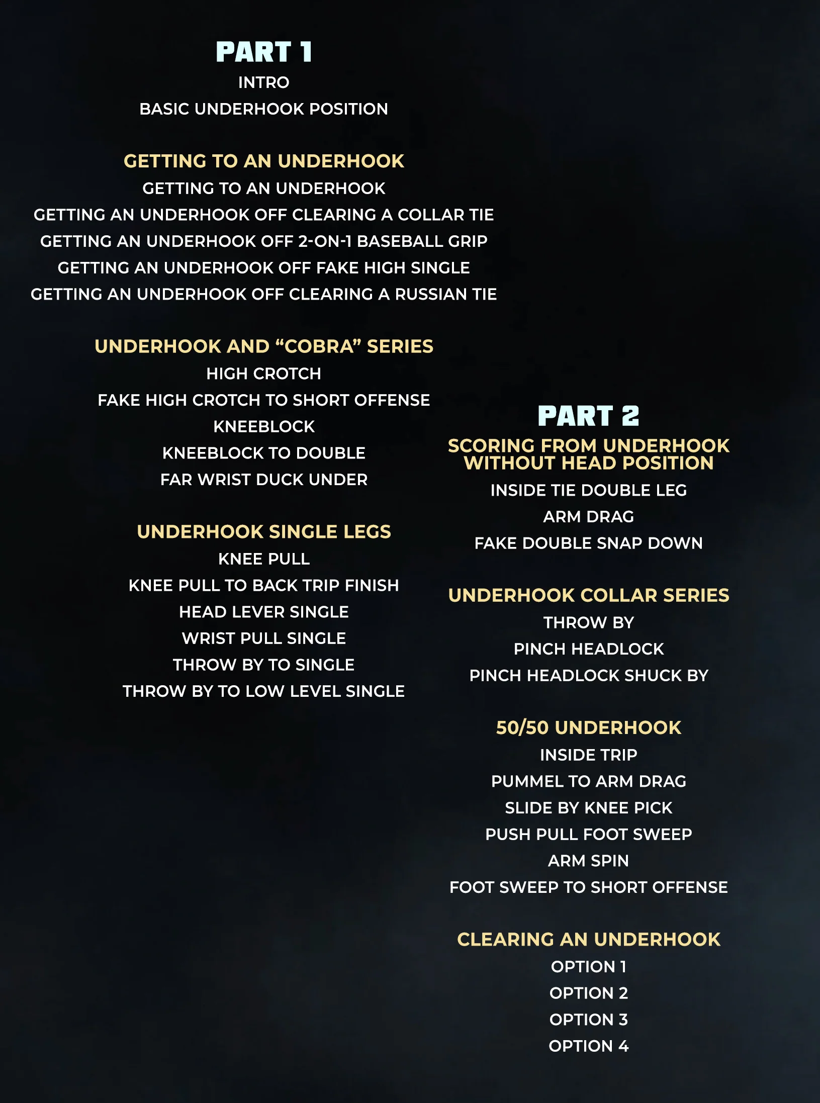 The Total Technical Guide To Underhook Offense by Kyle Cerminara - Image 2